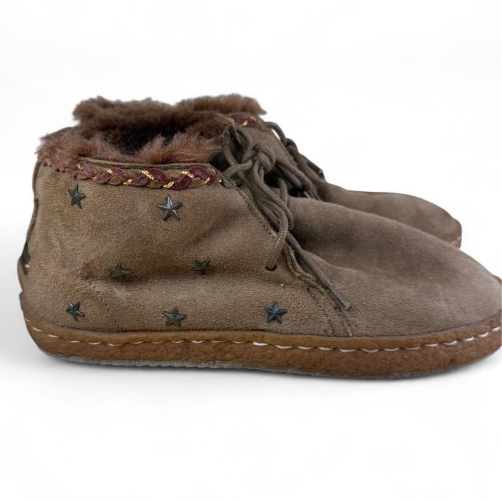 Laidback London brown suede ankle boots womens sz 8 anthro READ